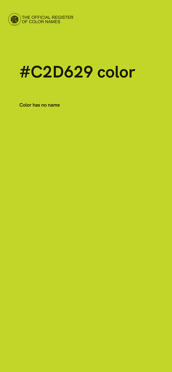 #C2D629 color image