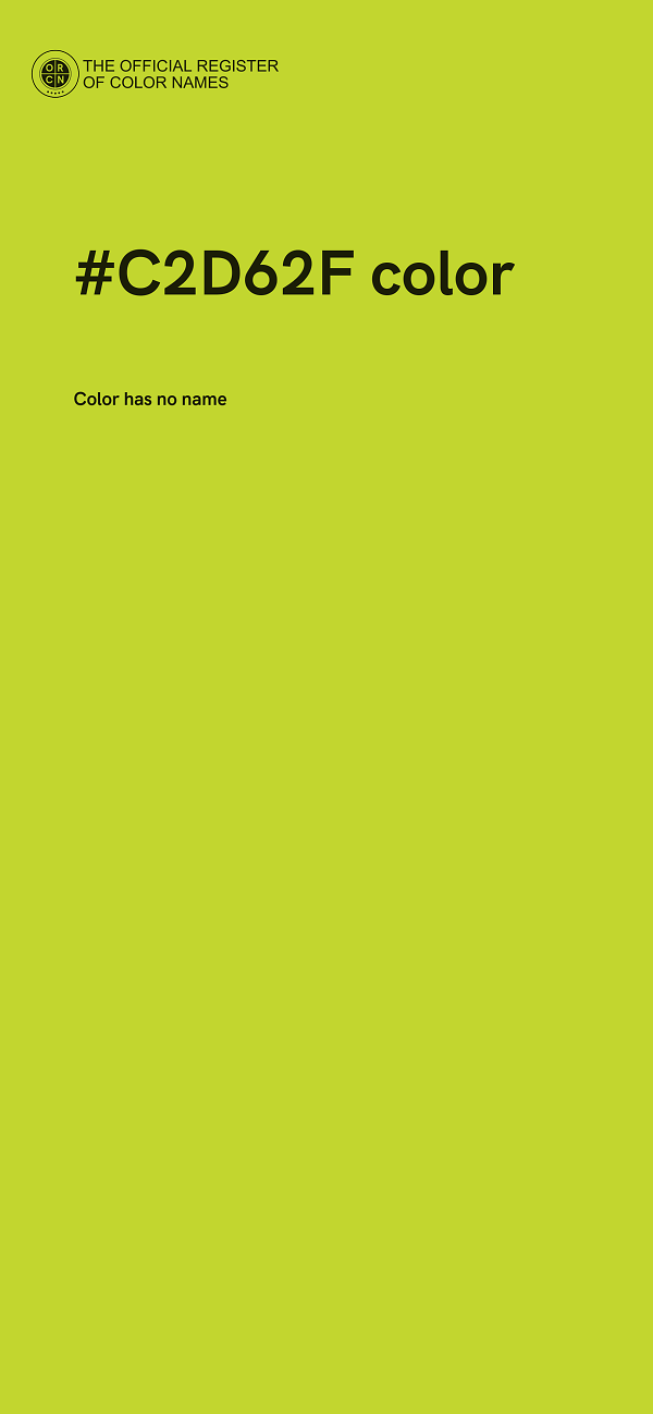#C2D62F color image