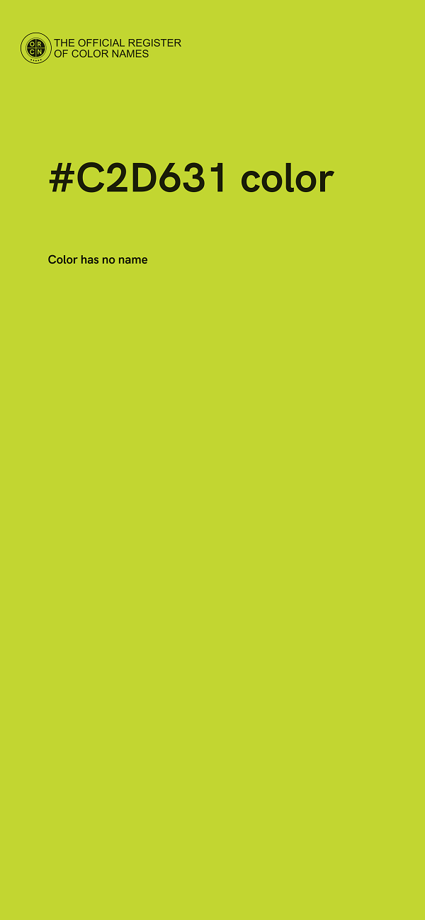 #C2D631 color image