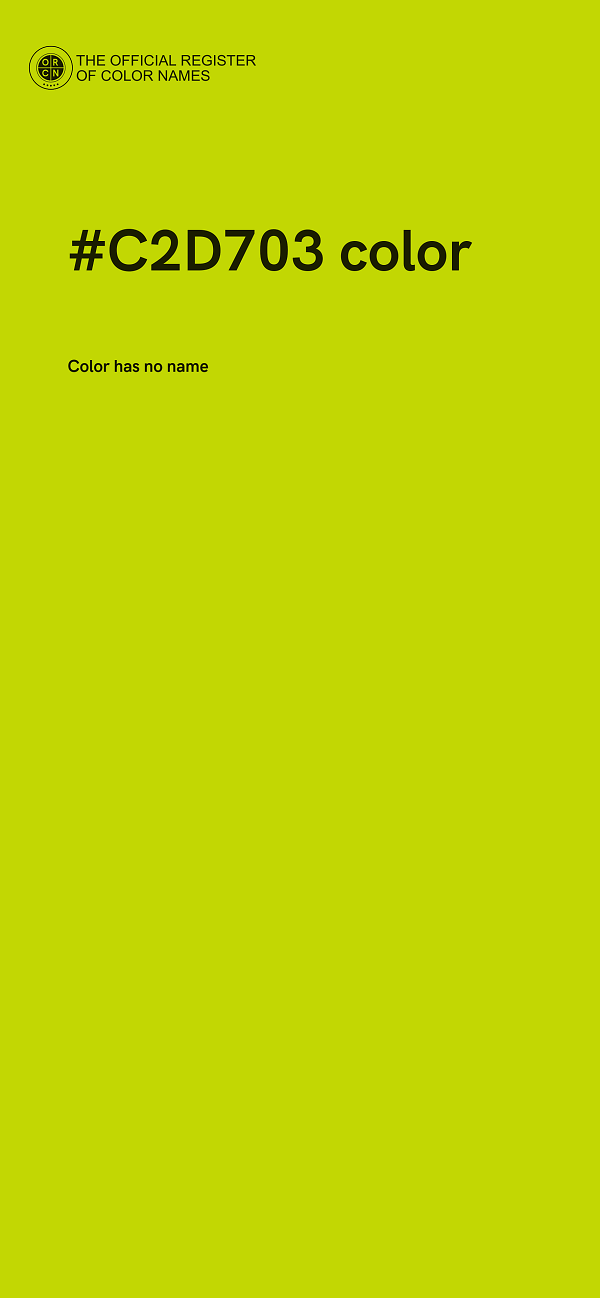 #C2D703 color image