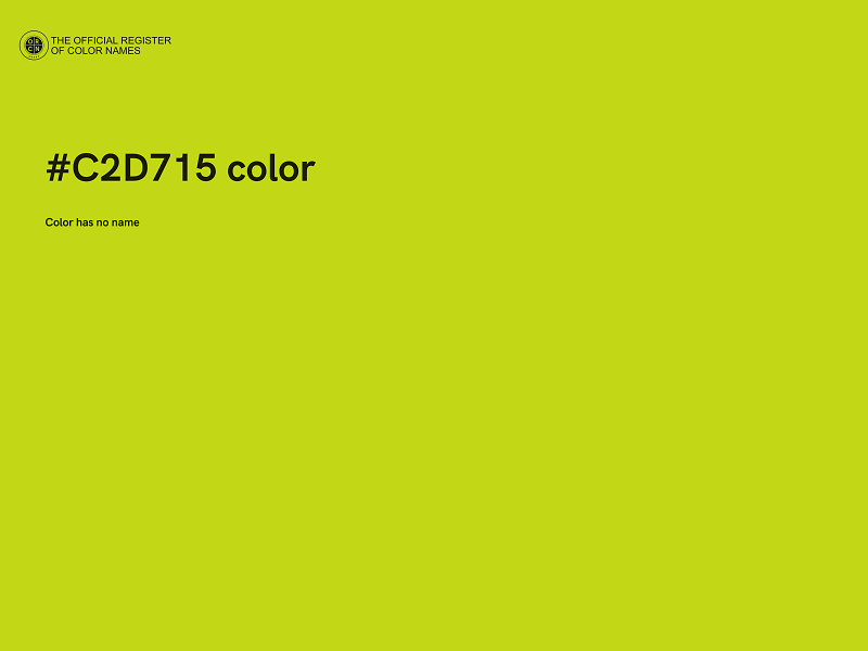 #C2D715 color image