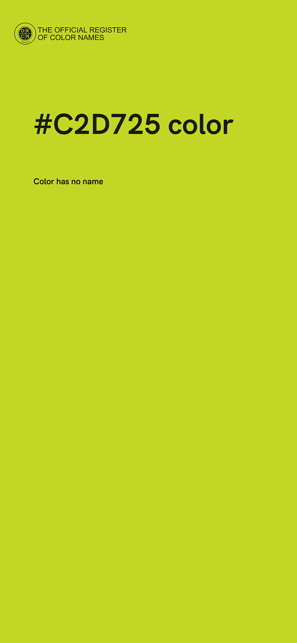 #C2D725 color image