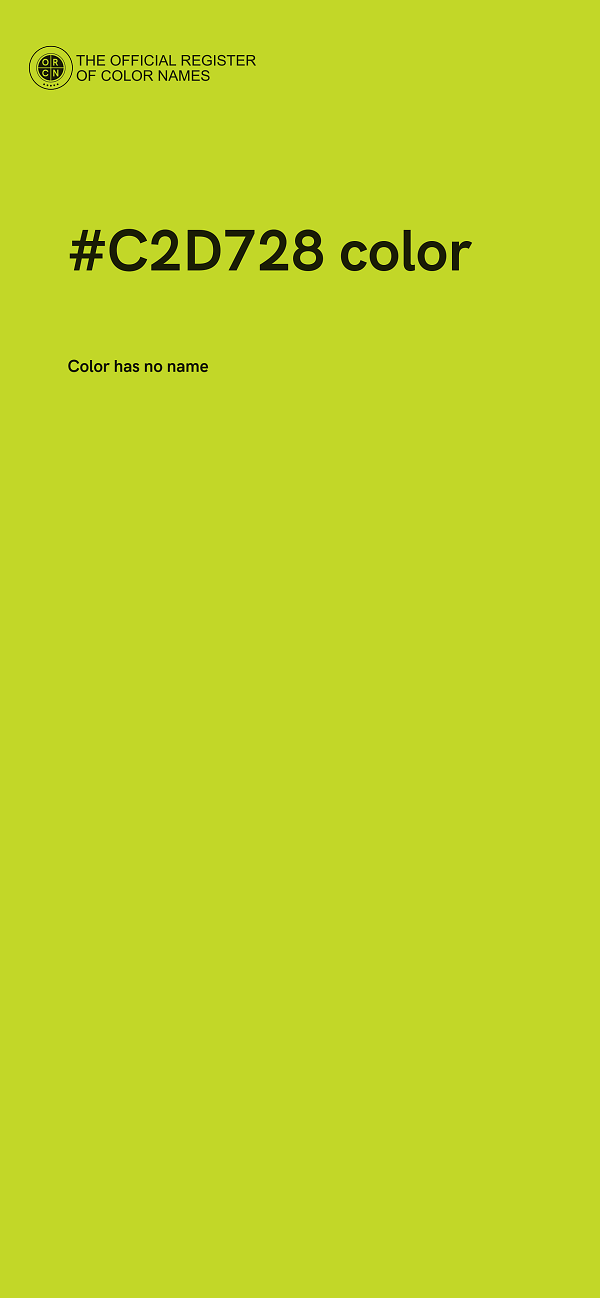 #C2D728 color image