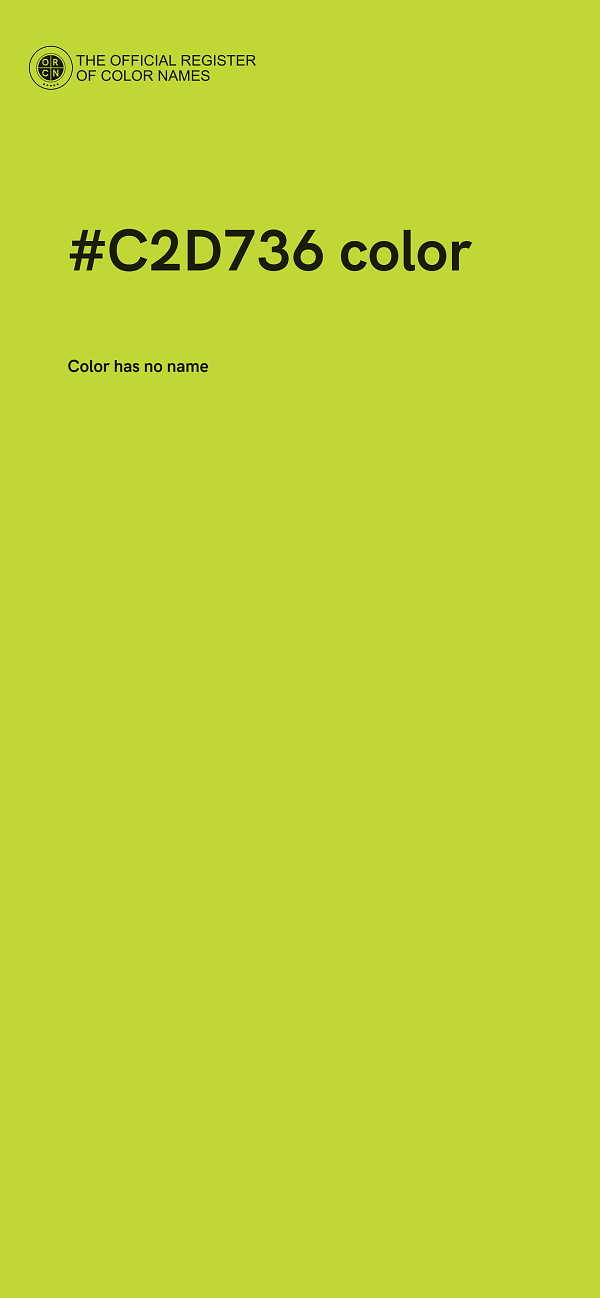 #C2D736 color image