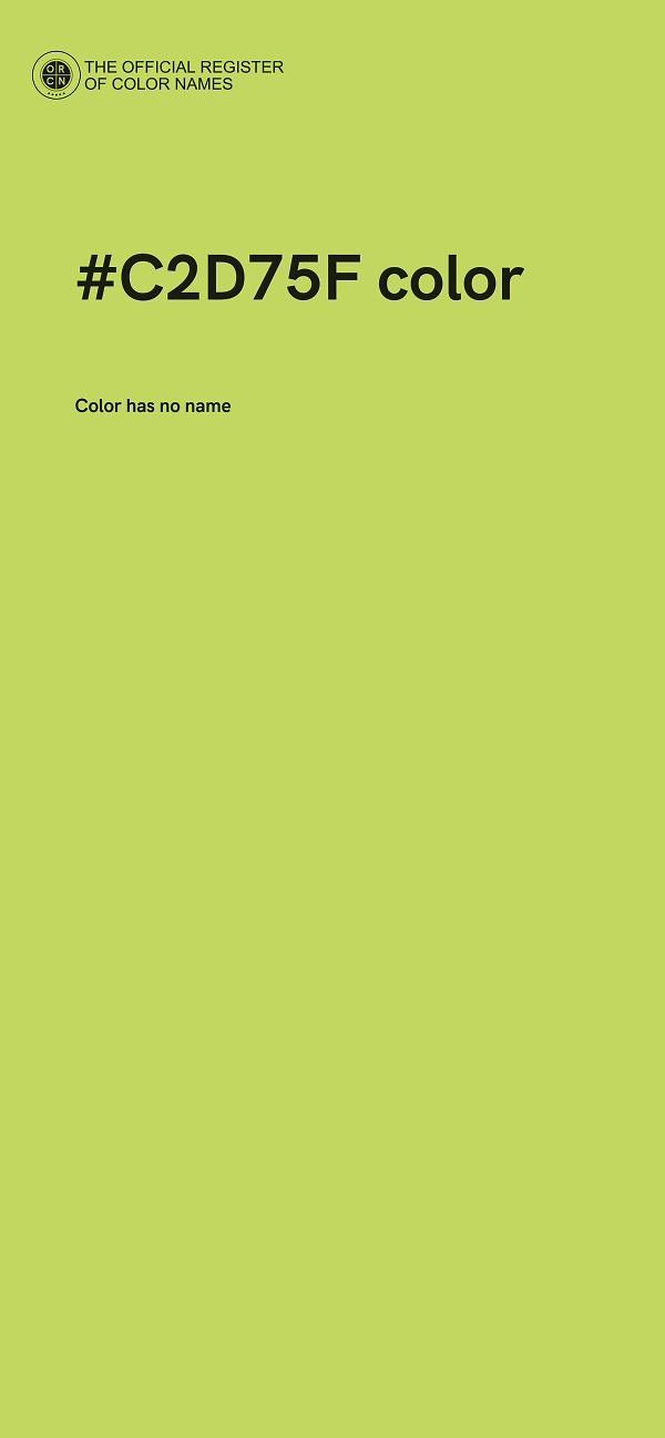 #C2D75F color image