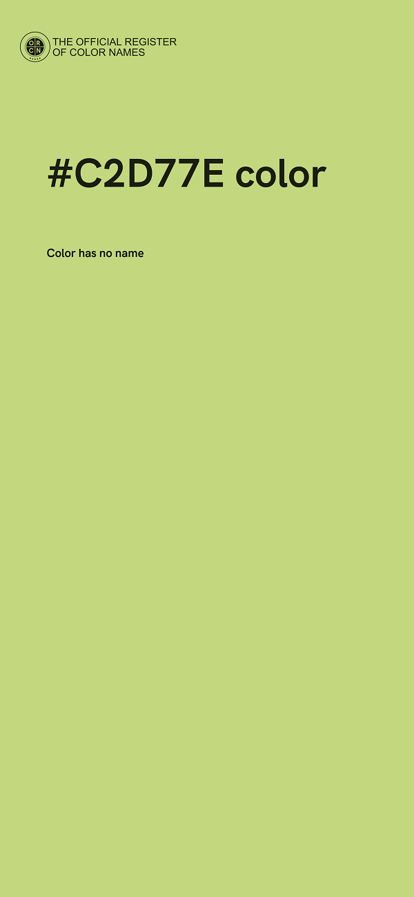 #C2D77E color image