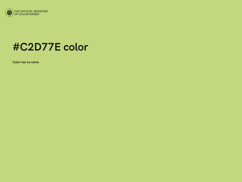 #C2D77E color image