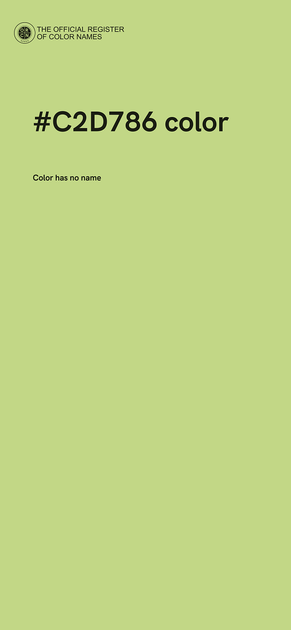 #C2D786 color image