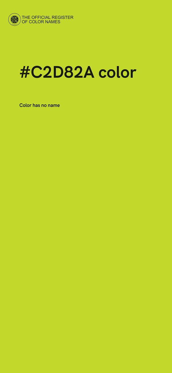 #C2D82A color image