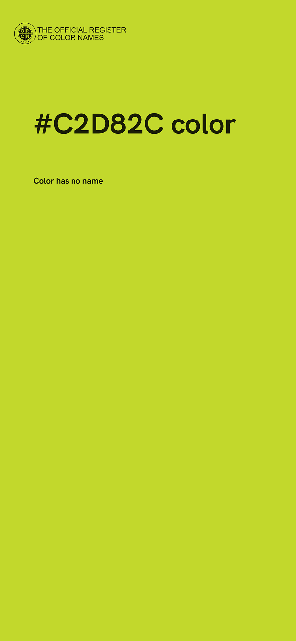 #C2D82C color image