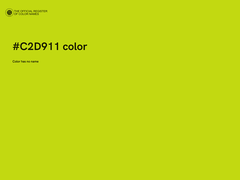 #C2D911 color image