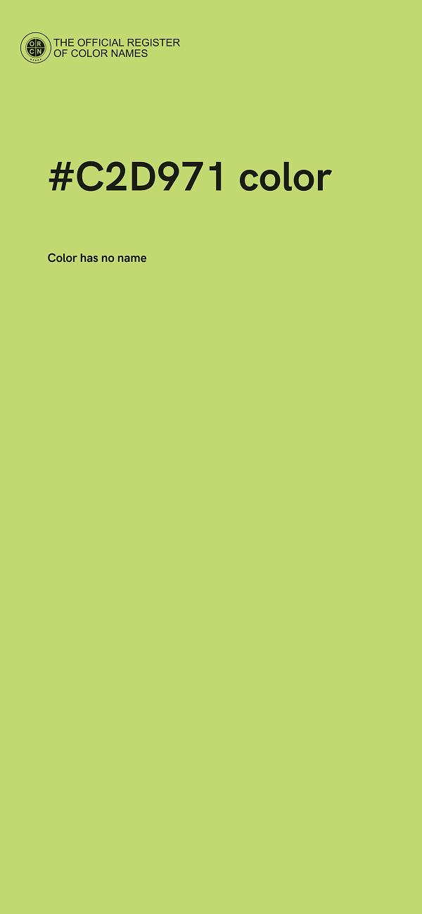 #C2D971 color image