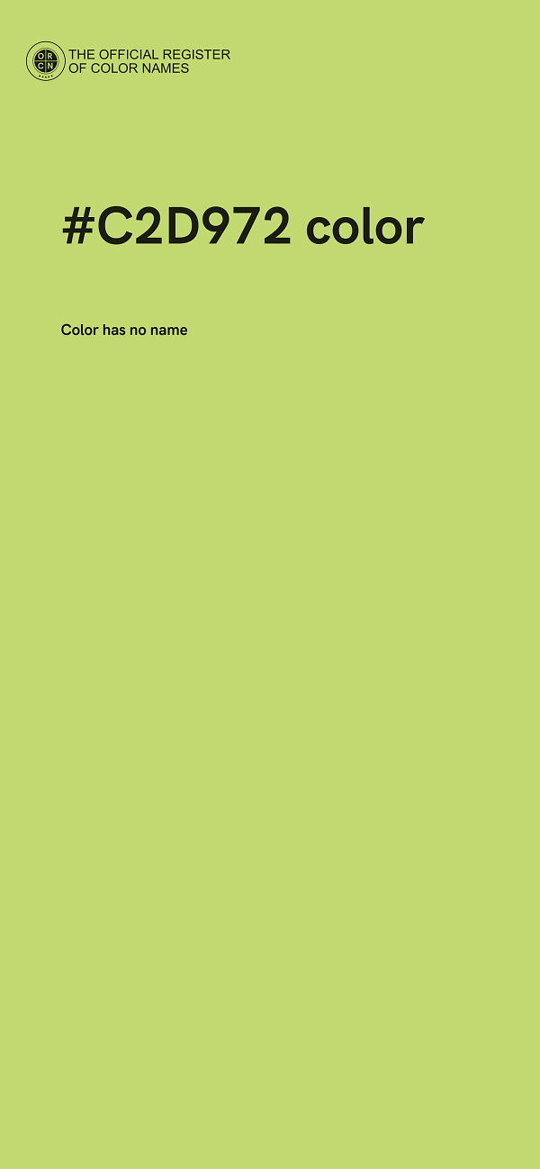 #C2D972 color image