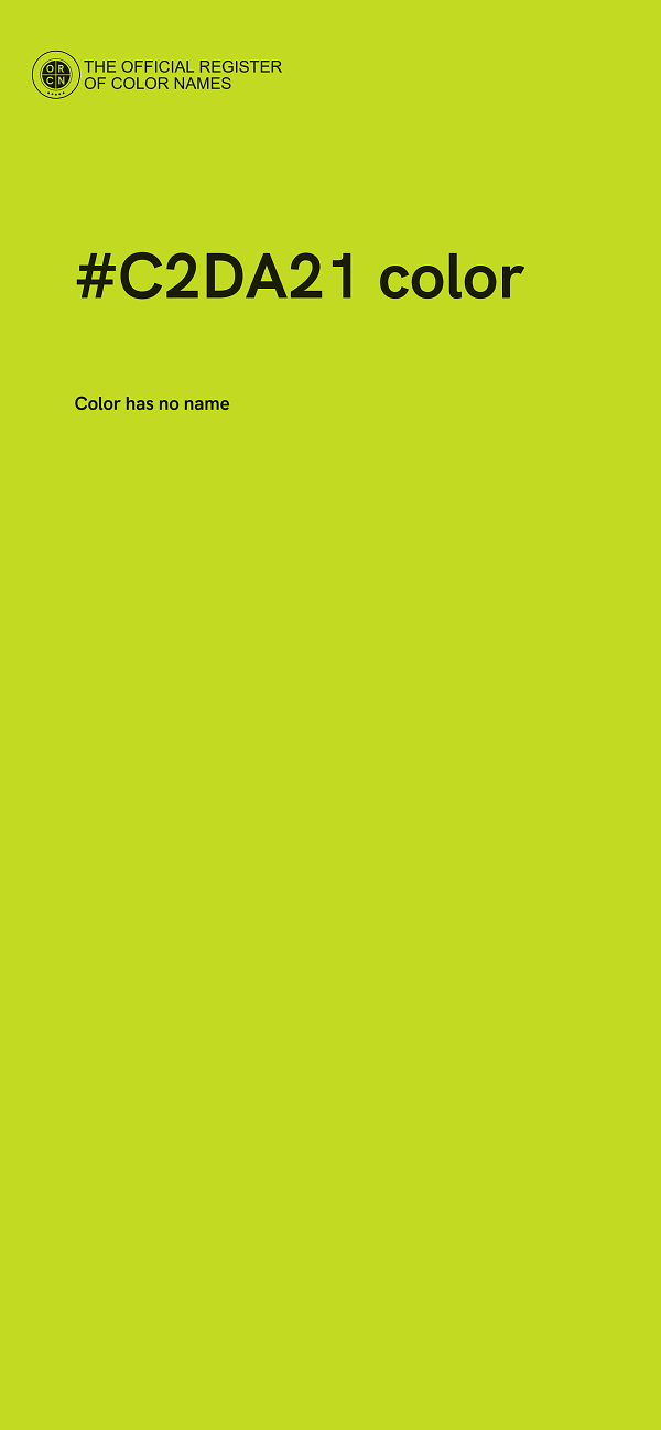 #C2DA21 color image