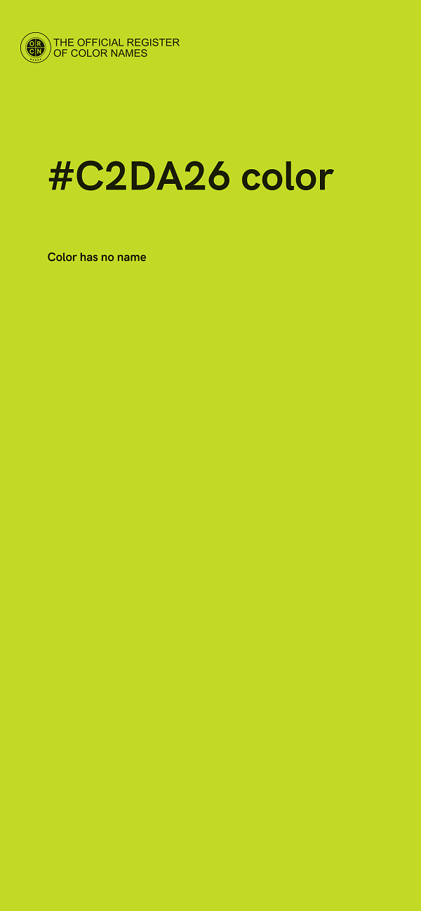#C2DA26 color image