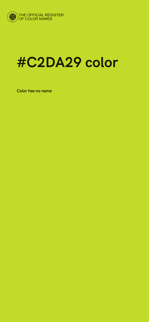 #C2DA29 color image
