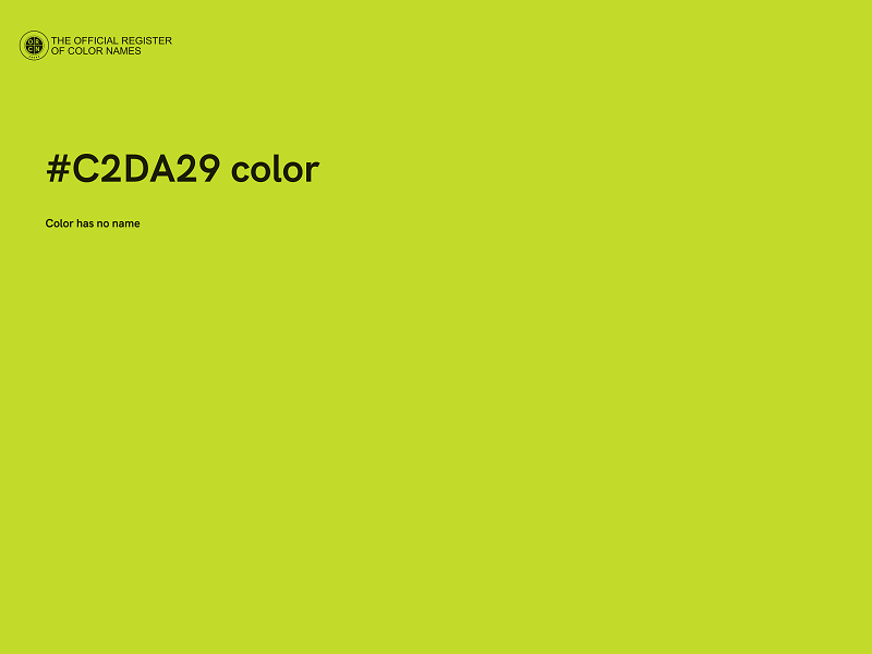#C2DA29 color image