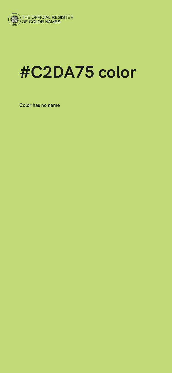 #C2DA75 color image