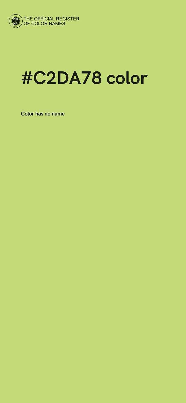 #C2DA78 color image