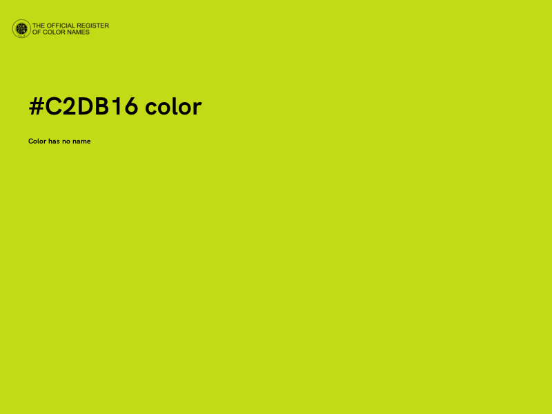 #C2DB16 color image