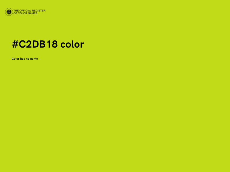 #C2DB18 color image