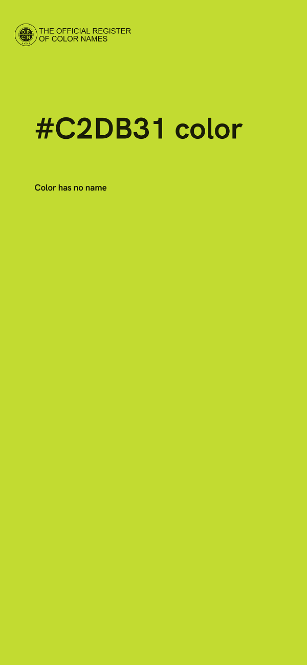 #C2DB31 color image