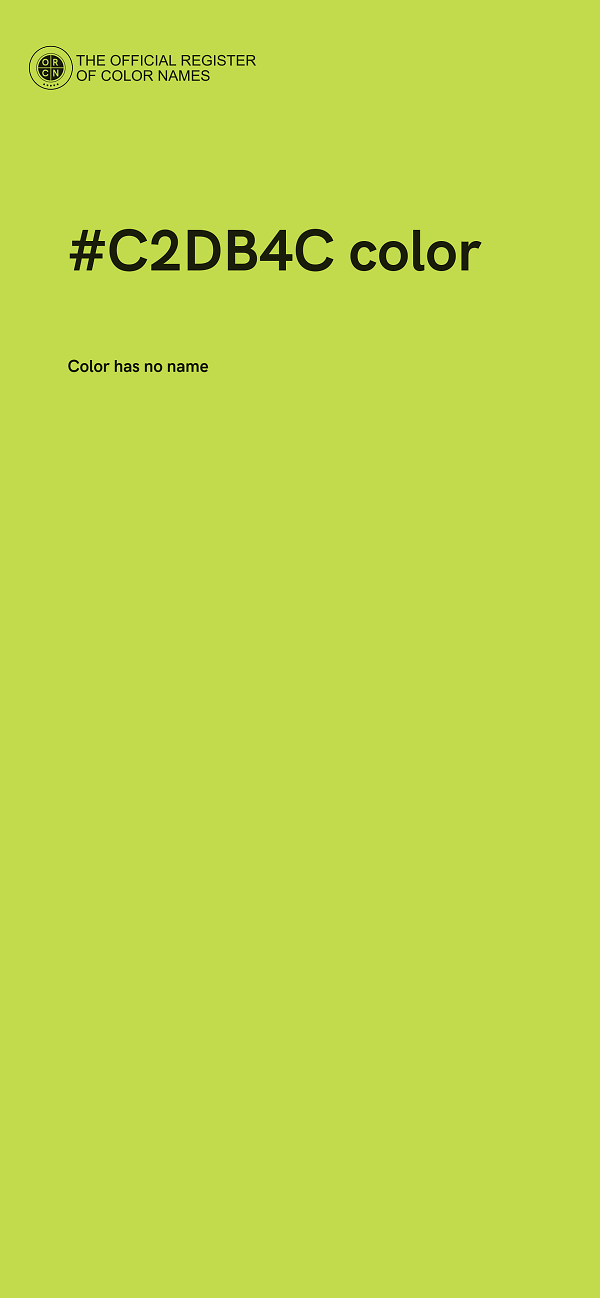 #C2DB4C color image