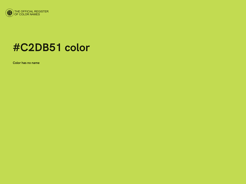 #C2DB51 color image