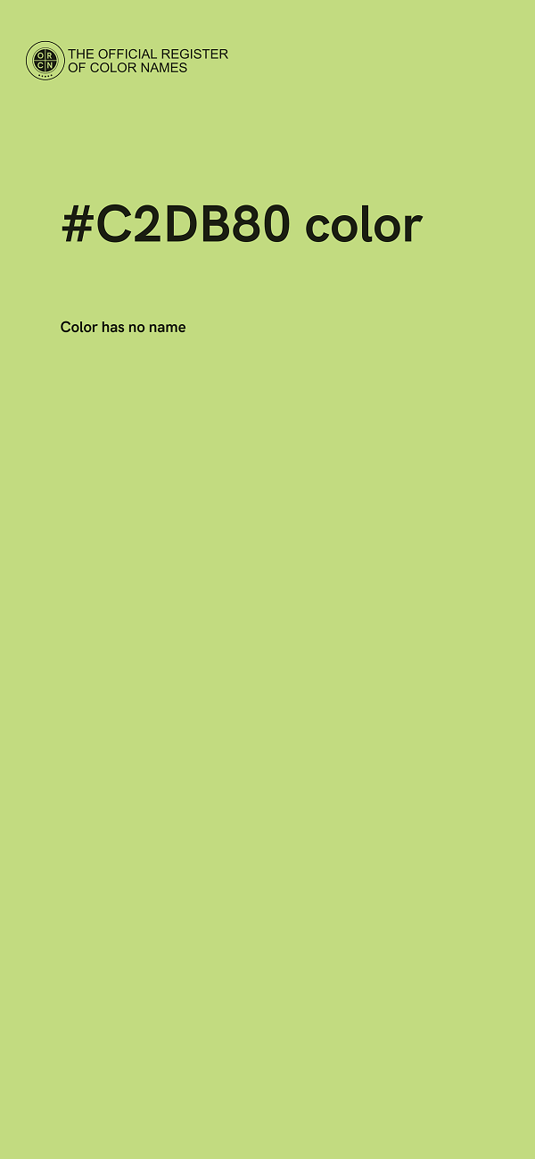#C2DB80 color image