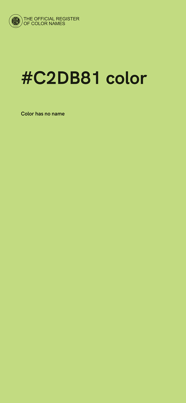 #C2DB81 color image