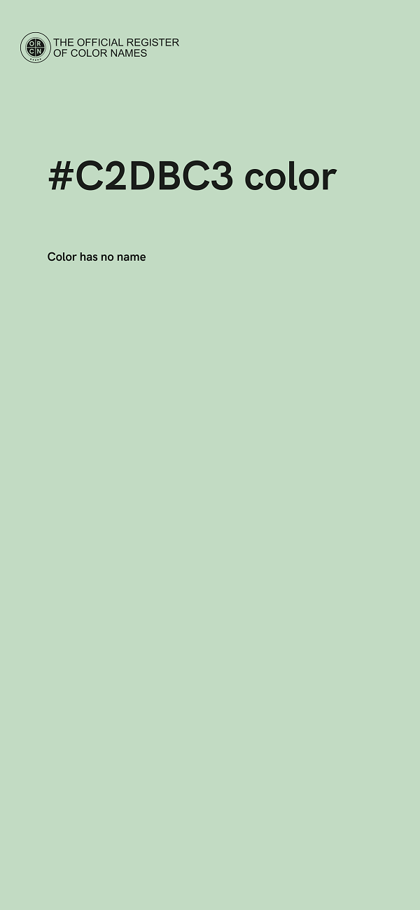 #C2DBC3 color image