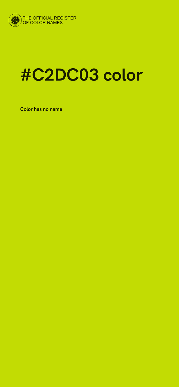 #C2DC03 color image