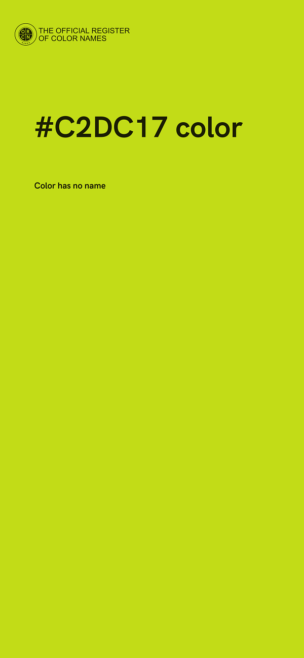#C2DC17 color image