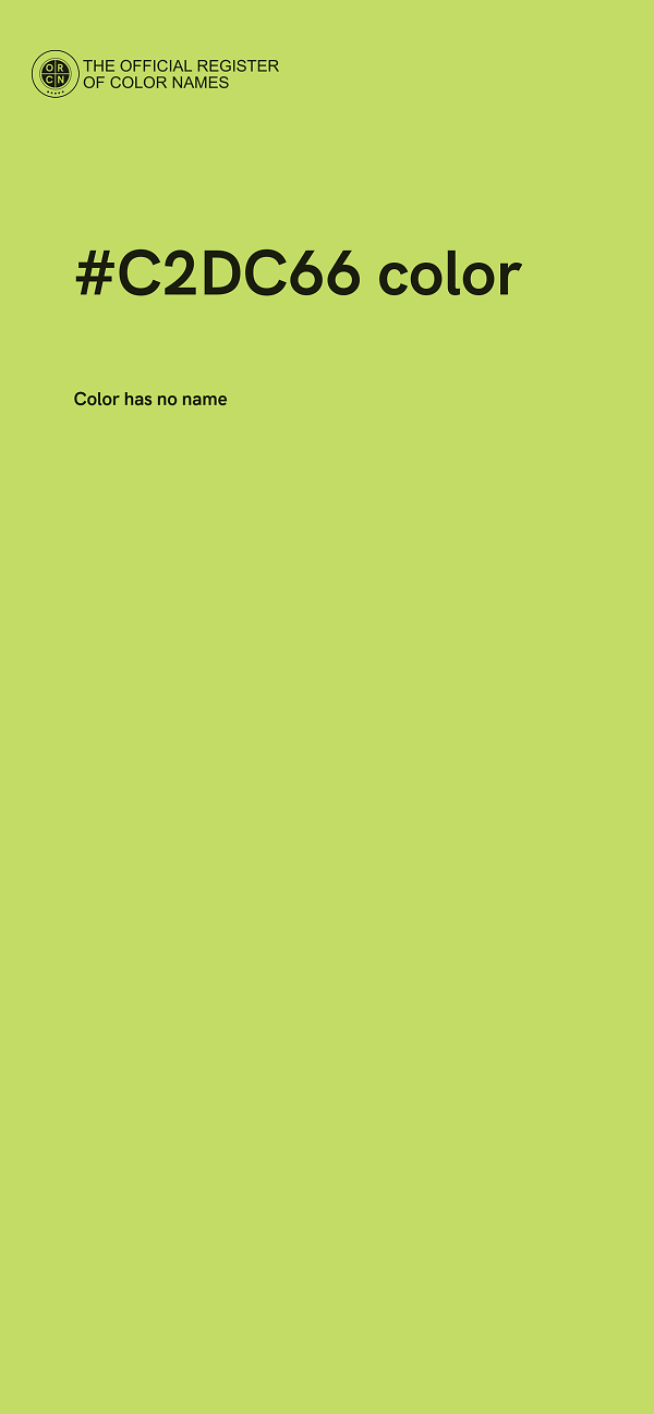 #C2DC66 color image