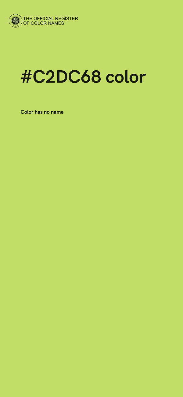 #C2DC68 color image