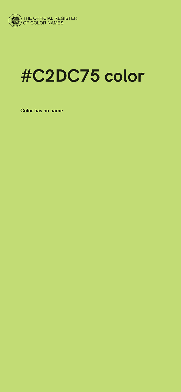 #C2DC75 color image