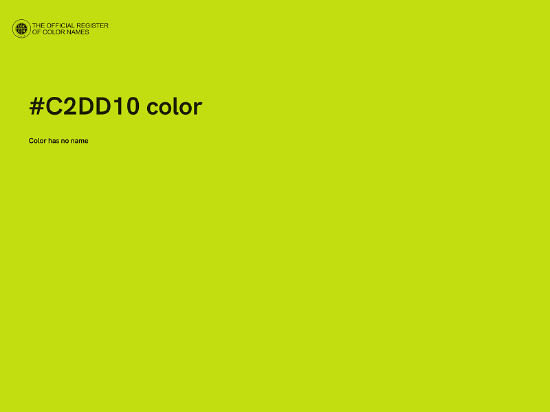 #C2DD10 color image