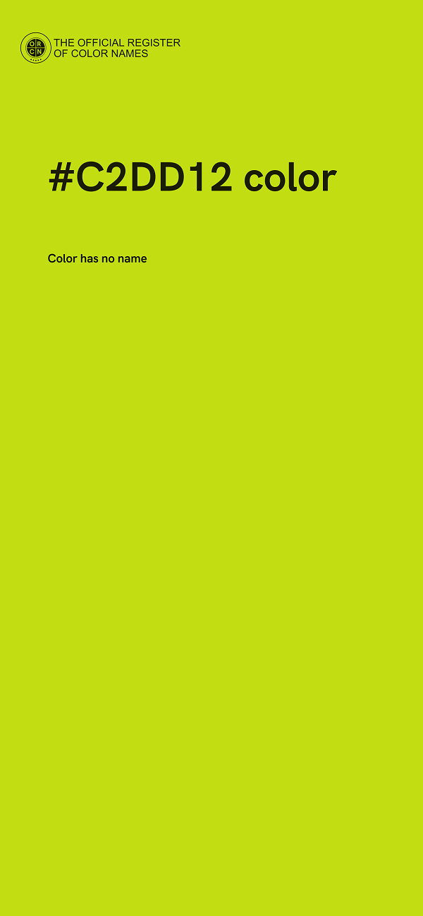 #C2DD12 color image