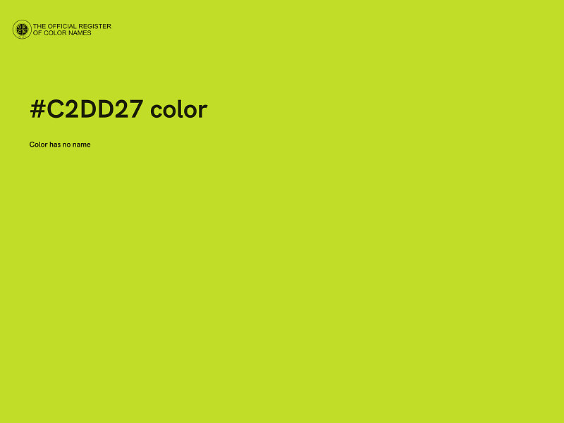 #C2DD27 color image