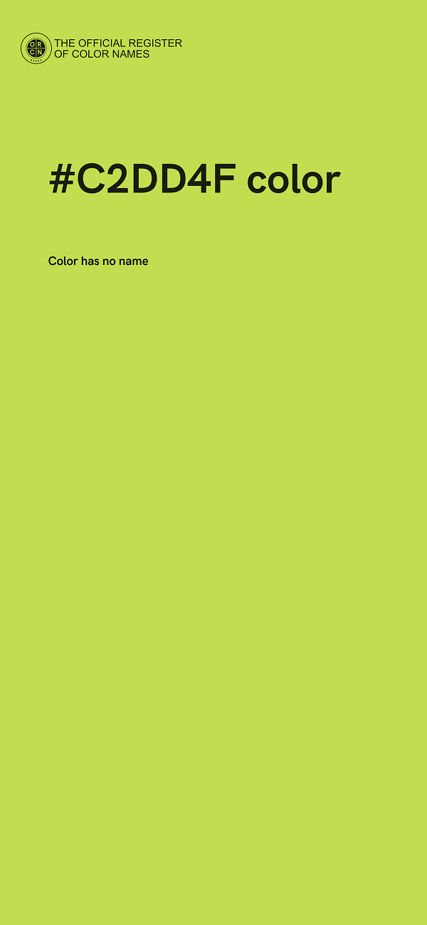 #C2DD4F color image