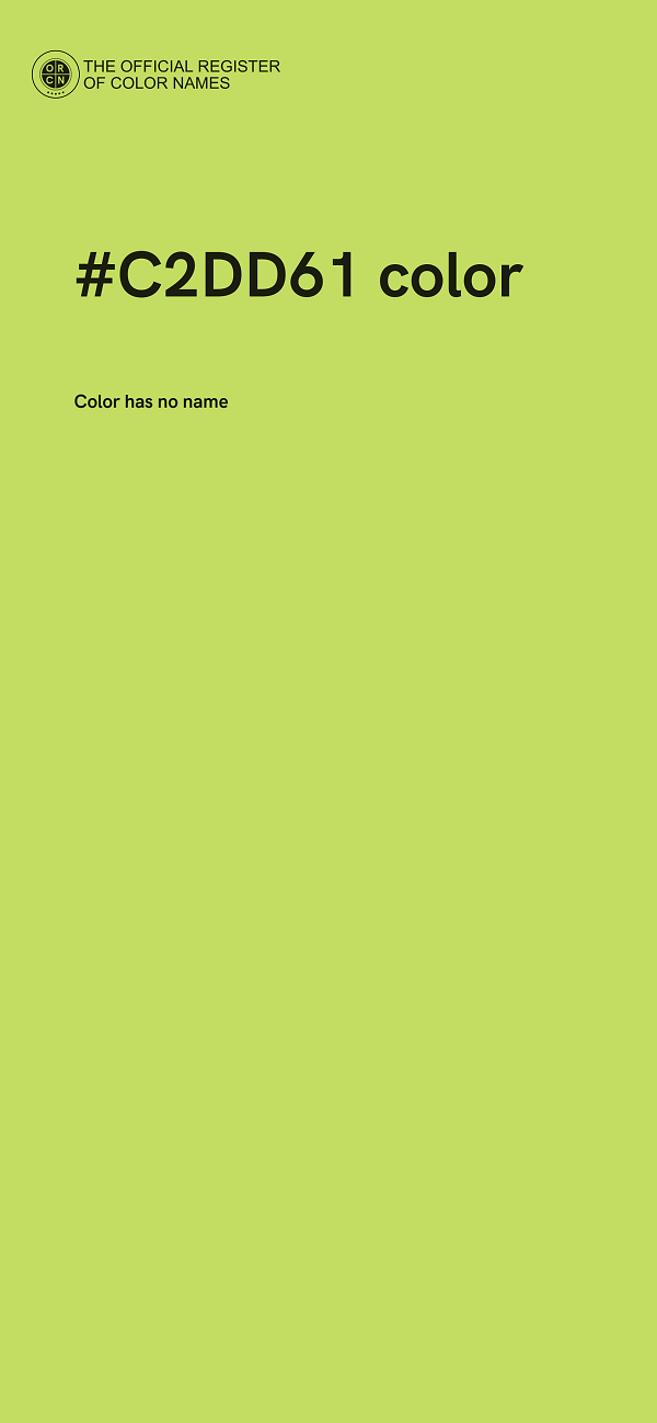 #C2DD61 color image
