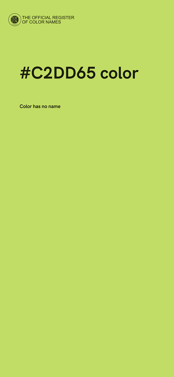 #C2DD65 color image