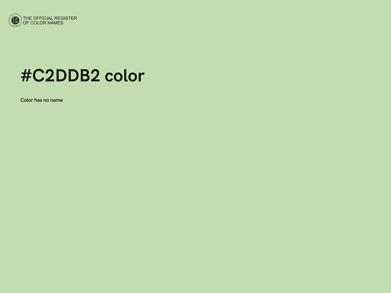 #C2DDB2 color image