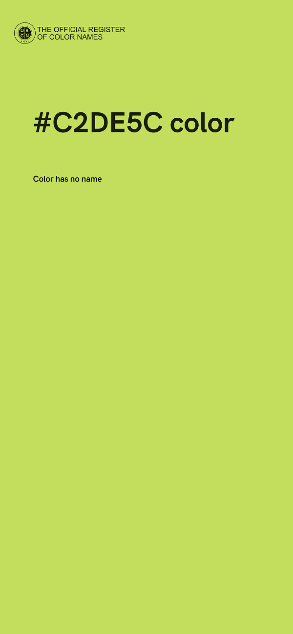#C2DE5C color image