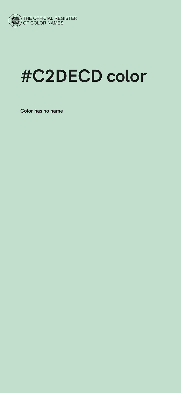 #C2DECD color image
