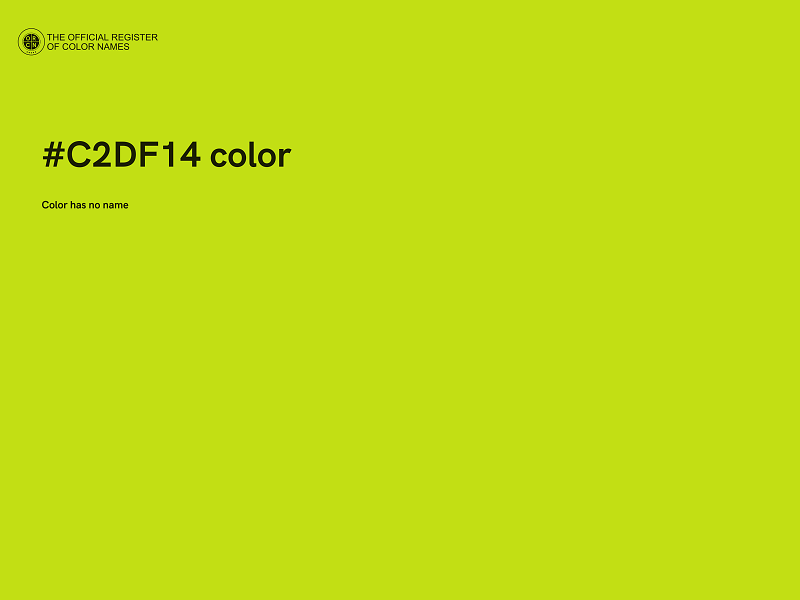 #C2DF14 color image