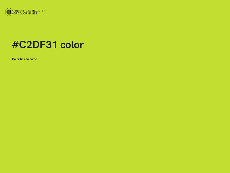 #C2DF31 color image