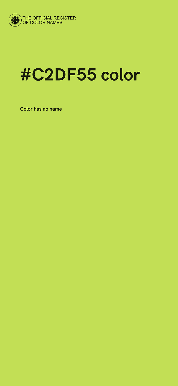 #C2DF55 color image