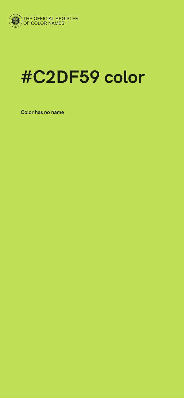 #C2DF59 color image