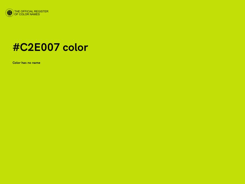#C2E007 color image